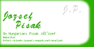 jozsef pisak business card